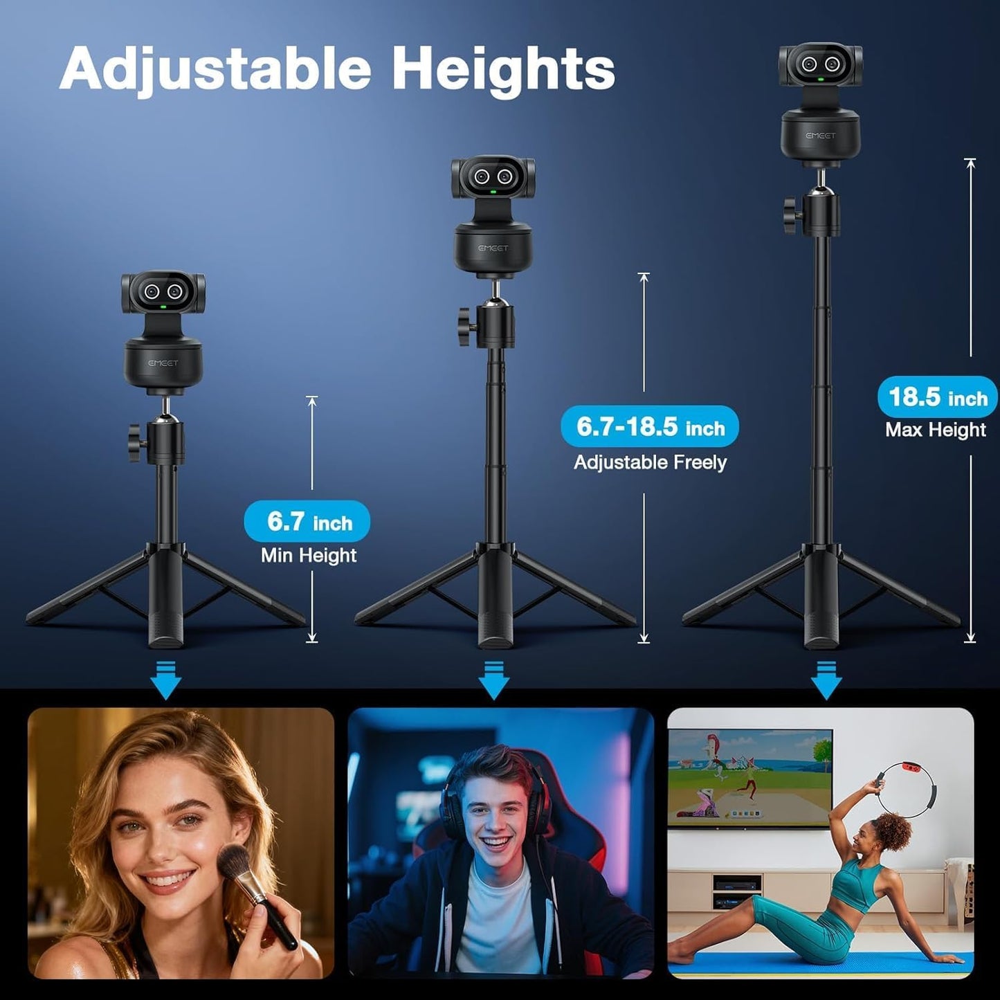 Emeet Dual-Camera PTZ 4K Webcam