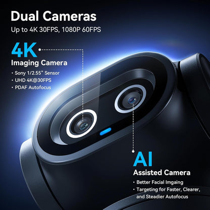 Emeet Dual-Camera PTZ 4K Webcam