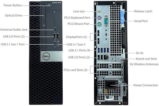 Dell Desktop Computer PC (Renewed)