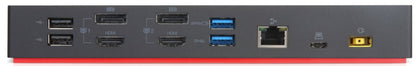(Renewed) Lenovo ThinkPad Hybrid USB‑C with USB‑A Dock (model DUD9011D1)